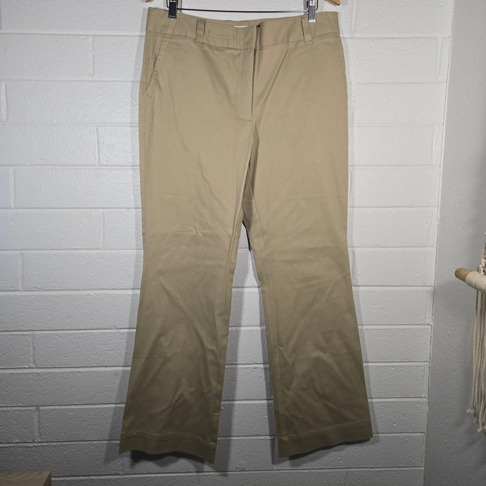 Living Planet Khaki Trouser‎ Pants 12 Organic Cotton Stretch Career Sustainable